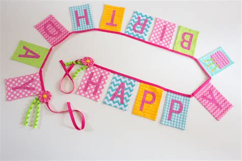 March 31 Fabric Birthday Banners