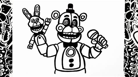 Golden Freddy Coloring Pages At Free Printable