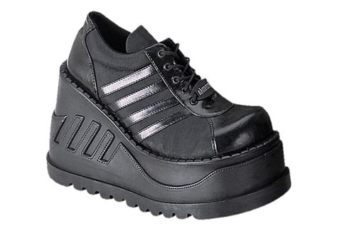 Stomp 08 Black Platform Shoes