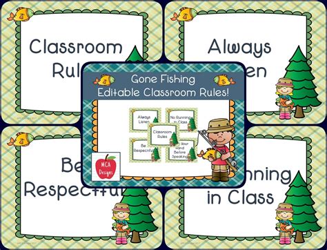 Gone Fishing - Editable Classroom Rules | Classroom rules, Classroom rules posters, Classroom ...