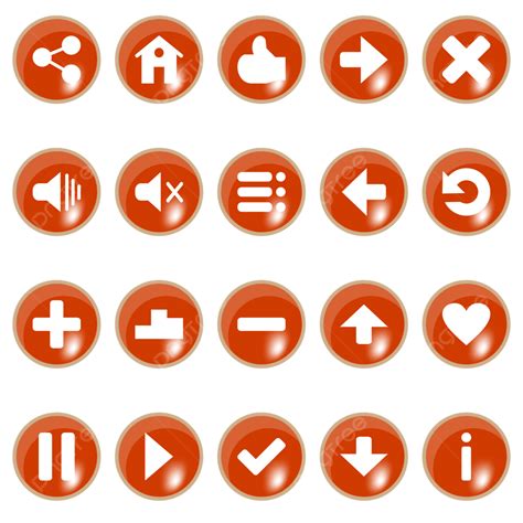 Game Vectore Button Design PNG, Vector, PSD, and Clipart With