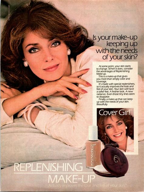Vintage 1985 Cover Girl Make Up Jennifer Oneill Print Ad Advertisement