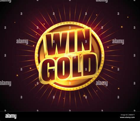 Win Gold Ts Or Prizes Label Background Vector Stock Vector Image