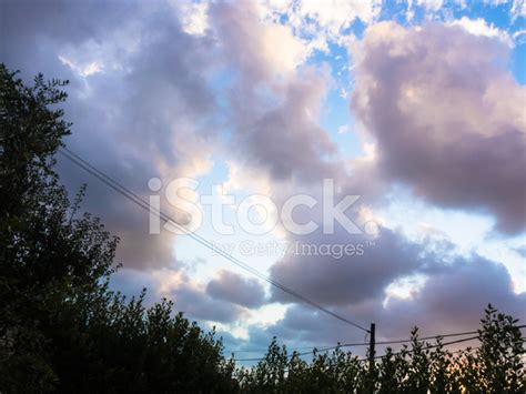 Storm Clouds At Sunset Stock Photos
