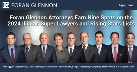 Nine Foran Glennon Attorneys Hold Rankings On 2024 Illinois Super