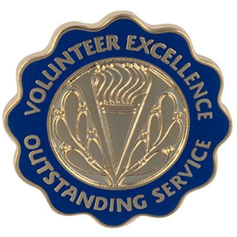 Volunteerts Outstanding Service Bulk Lapel Pin For