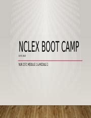Nur Nclex Boot Camp Module And Module Pptx Nclex Boot Camp