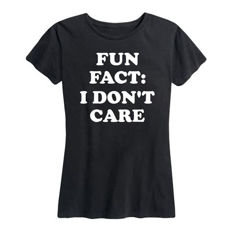 Instant Message Fun Fact I Dont Care Women S Short Sleeve Graphic T Shirt
