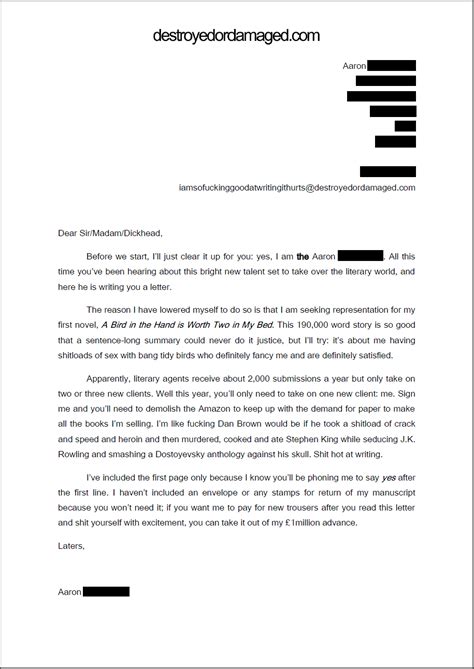 In as much as we have published this piece of query letter sample to help office staff to answer & reply query letters from their bosses, we also advise every. Getting a Literary Agent - destroyedordamaged