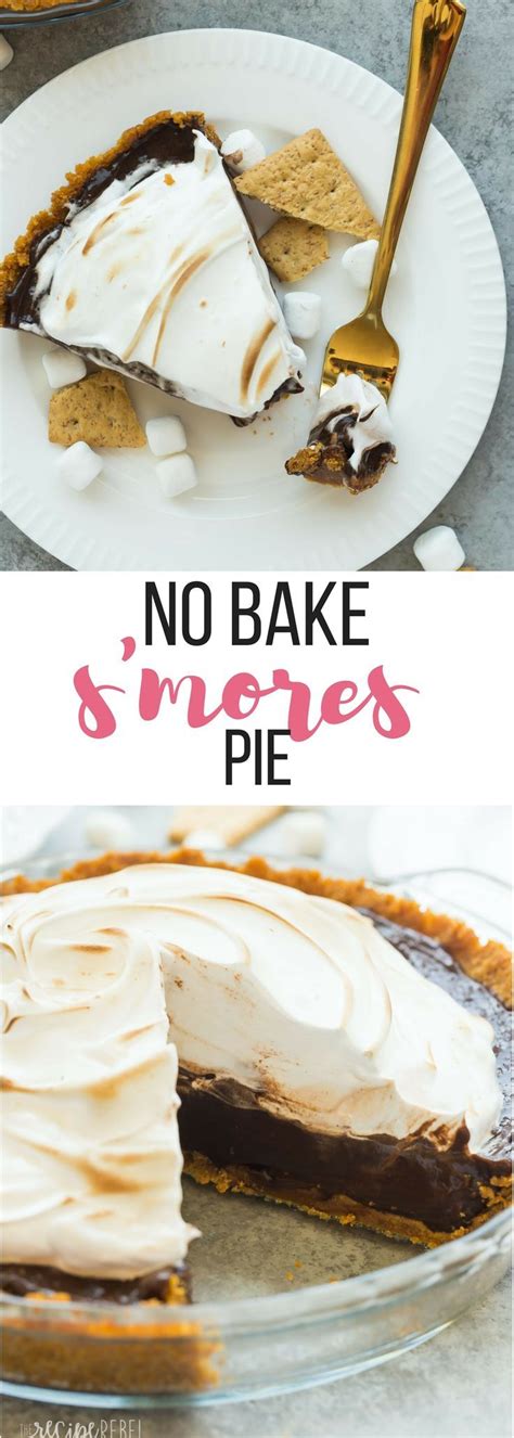 0 min view recipe >>. This No Bake S'mores Pie is an easy no bake dessert made ...