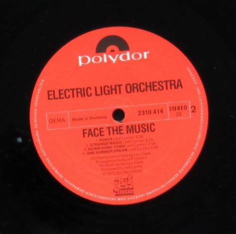 Пластинка Face The Music Electric Light Orchestra Купить Face The Music Electric Light