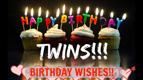 Sample Birthday Wishes For Twins Youtube