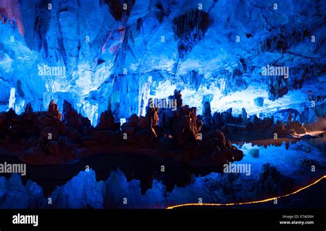 The Famous Reed Flute Caves Of Guilin China Stock Photo Alamy