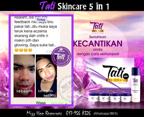 Beli sekarang dengan harga yang murah khusus buat pelanggan kami. TATI SKINCARE 5 IN 1 | MHR Stokis Produk Kecantikan