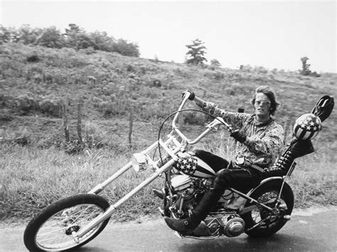 Easy Rider Movie Peter Fonda On Motorcycle 11 X 14 Sepia Poster