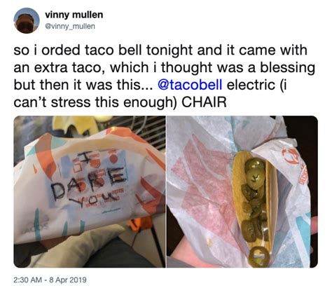 Taco Bell Dare Electric Chair Know Your Meme