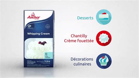 Naturally good anchor™️ whipping cream is made to keep a firm texture and consistency versus regular cream. Anchor Whipping Cream - nouveau packaging - YouTube