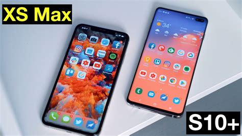 Samsung Galaxy S10 Vs Iphone Xs Max Youtube
