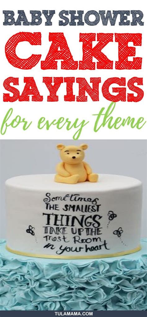 A baby shower is a party for a woman who is expecting a new baby. Baby Shower Cake Sayings For Every Theme | Baby shower ...