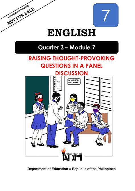English 7 Q3 M7 v4 - SLM - ENGLISH RAISING THOUGHT-PROVOKING QUESTIONS