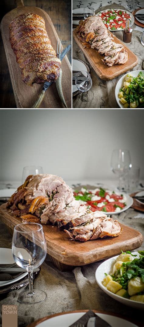 Pork roast, salt, fresh thyme, pepper, pork, bacon slices. 96 best Porchetta images on Pinterest | Porchetta recipes ...