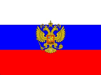 Bandera de rusia escudo con águila 150 x 90 cm: Banderas de Rusia