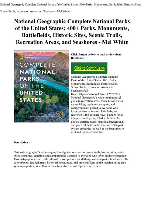 Pdf Download National Geographic Complete National Parks Of The