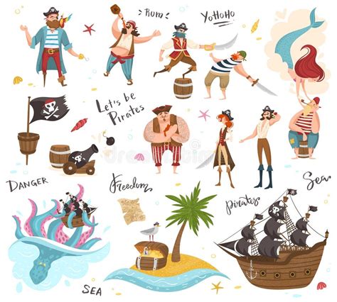 Pirate Girl Treasure Island Stock Illustrations 1135 Pirate Girl Treasure Island Stock