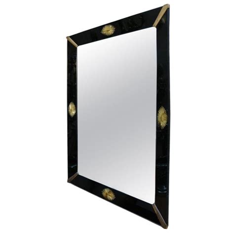 Black Glass Venetian Mirrors For Sale At 1stdibs