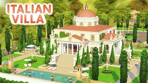Italian Villa W Simarchitecture Sims 4 Speed Build Youtube