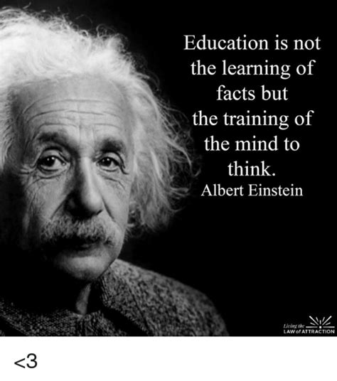 Education Is Not The Learning Of Facts But The Training Of The Mind To