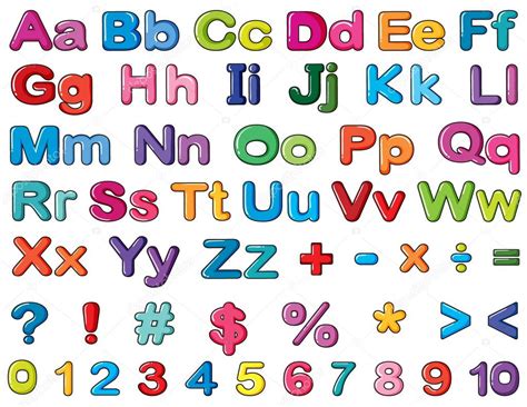 Alphabets And Numbers Stock Vector Image By ©interactimages 18247159