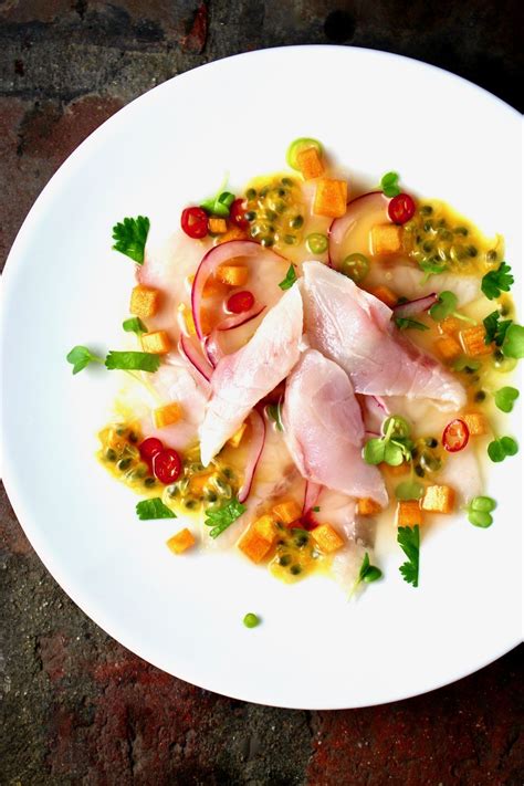 Striped Bass Ceviche With Passion Fruit And Persimmon Taste With The Eyes Photography Steak