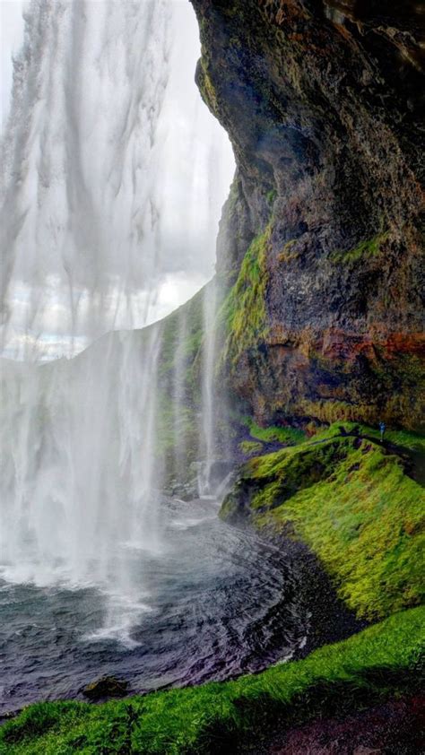 Обои Сельяландсфосс 5k 4k Исландия водопад путешествие туризм