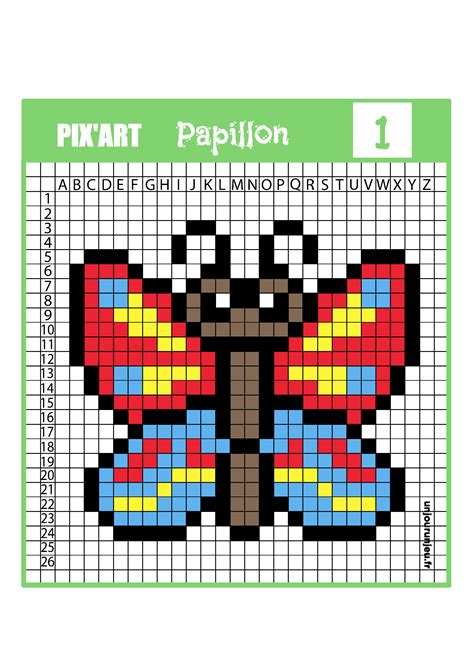Feuille quadrillée pixel art à imprimer. Printemps : 12 modèles de Pixel art à télécharger gratuitement - Un jour un jeu