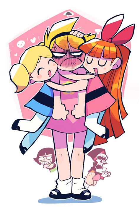 Buttercup Blossom Bubbles Mandy Grim And 1 More Powerpuff Girls