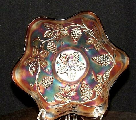 Fenton Purple Amethyst Color Carnival Glass Aa19 Cd0002 Vintage Angels Auction