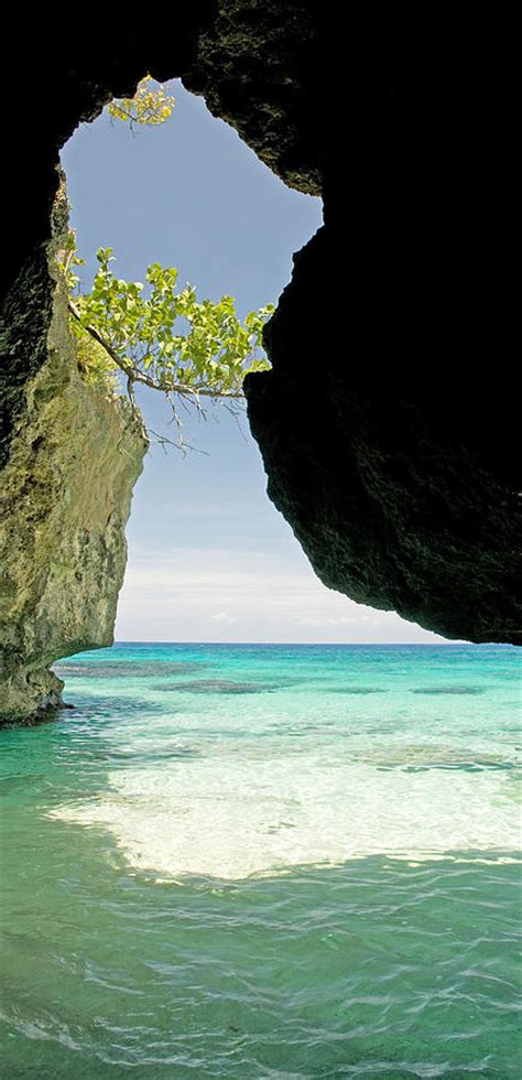 Cliffside Cave At Xtabi Hotel Negril Photograph By Panoramic Images