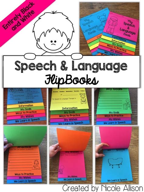 Speech And Language Flipbooks Speech Peeps Speech And Language