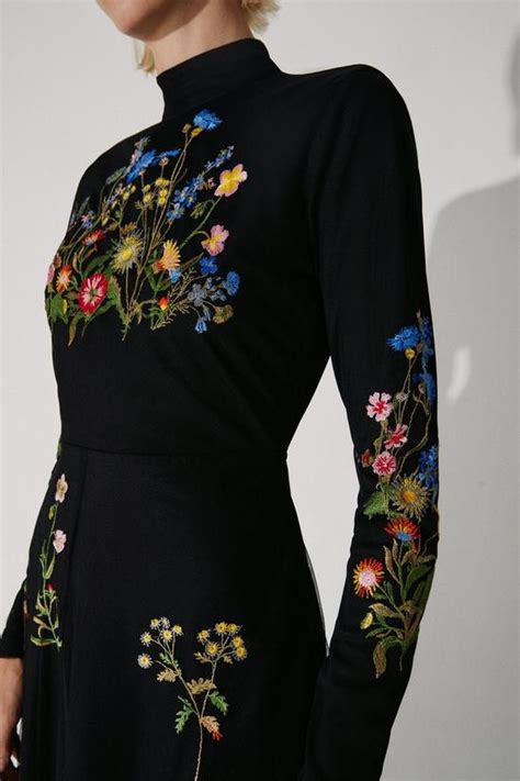 Dresses British Museum X Mary Delany Embroidered Midi Dress Warehouse