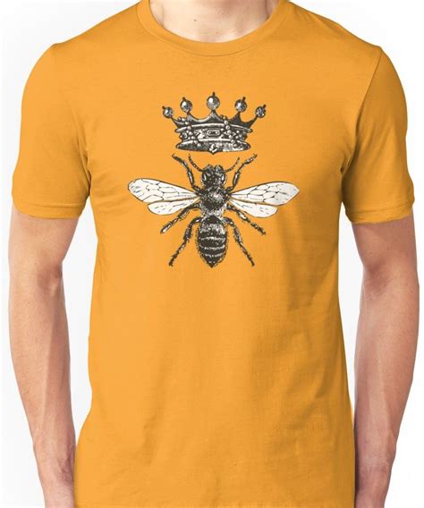 Queen Bee Vintage Honey Bees Black And Unisex T Shirt Kitilan