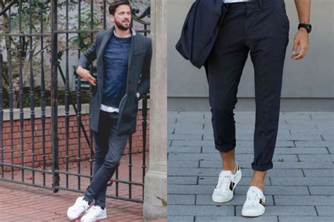 How To Wear White Shoes With Black Jeans Man Of Many