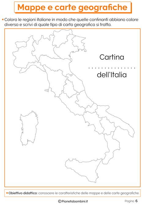 Mappe E Carte Geografiche Schede Didattiche Per La Scuola Primaria