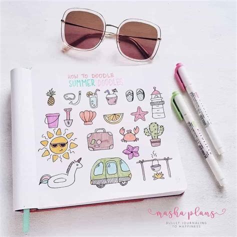 Fun And Easy Bullet Journal Doodles Masha Plans