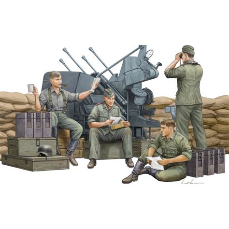 Trumpeter 00432 135 German Anti Aircraft Gun Crew