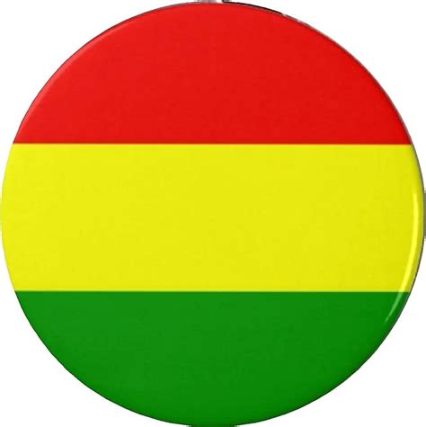 Qty 10 Rasta Flag Redyellowgreen Buttons Pins Jamaican