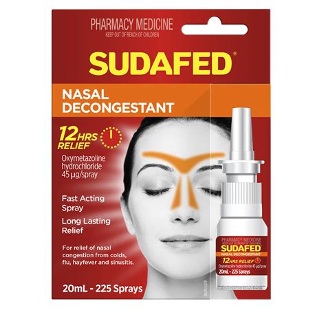 Sudafed Nasal Decongestant Spray Ml Amals Discount Chemist Free