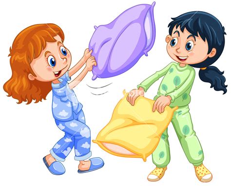 Kids Pajama Party Clipart
