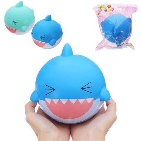 Squishy Shark Soft Hand Squeeze Carton 15cm Slow Rising With Packaging