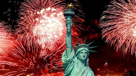 Happy 4th Of July Wallpaper Fireworks Liberty Statue July 4th